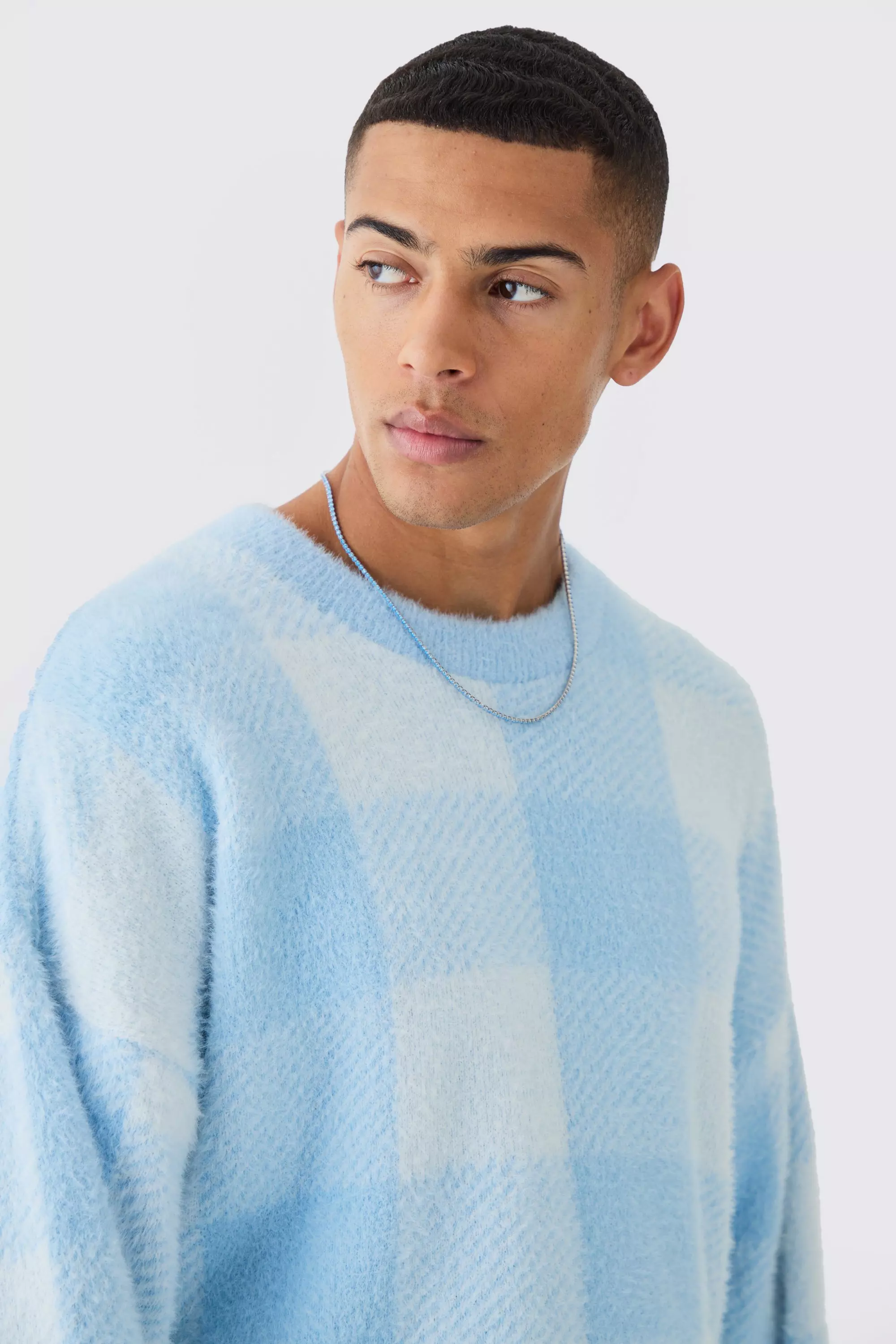 Light blue shop fluffy jumper